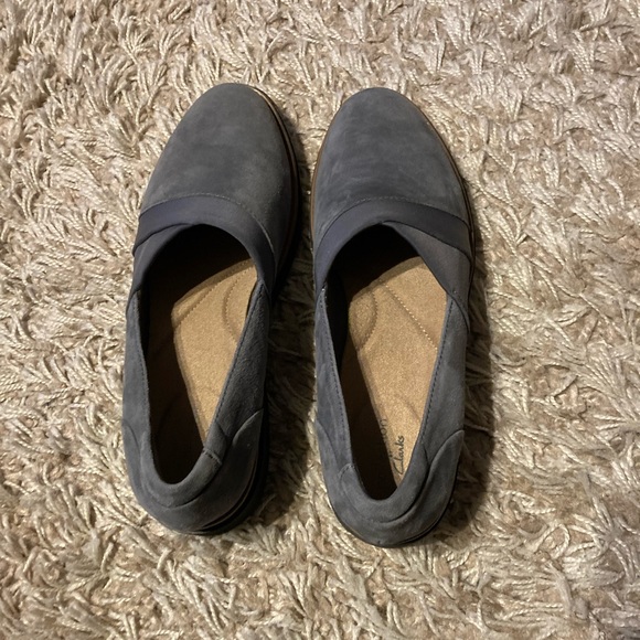 Clarks Sharon Pump Loafers Grey 8.5 - Picture 3 of 6
